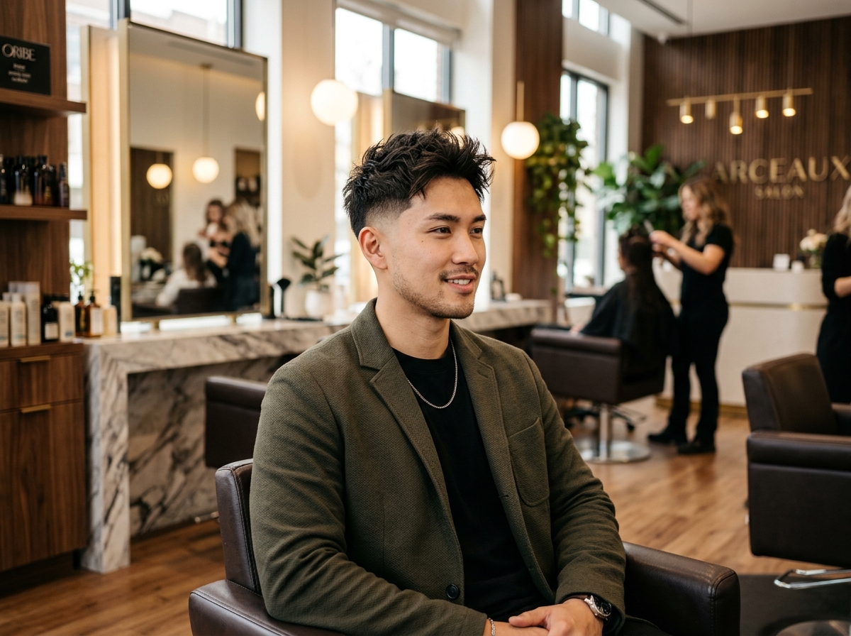 Mẫu Cắt Tóc Nam Textured Crop Fade