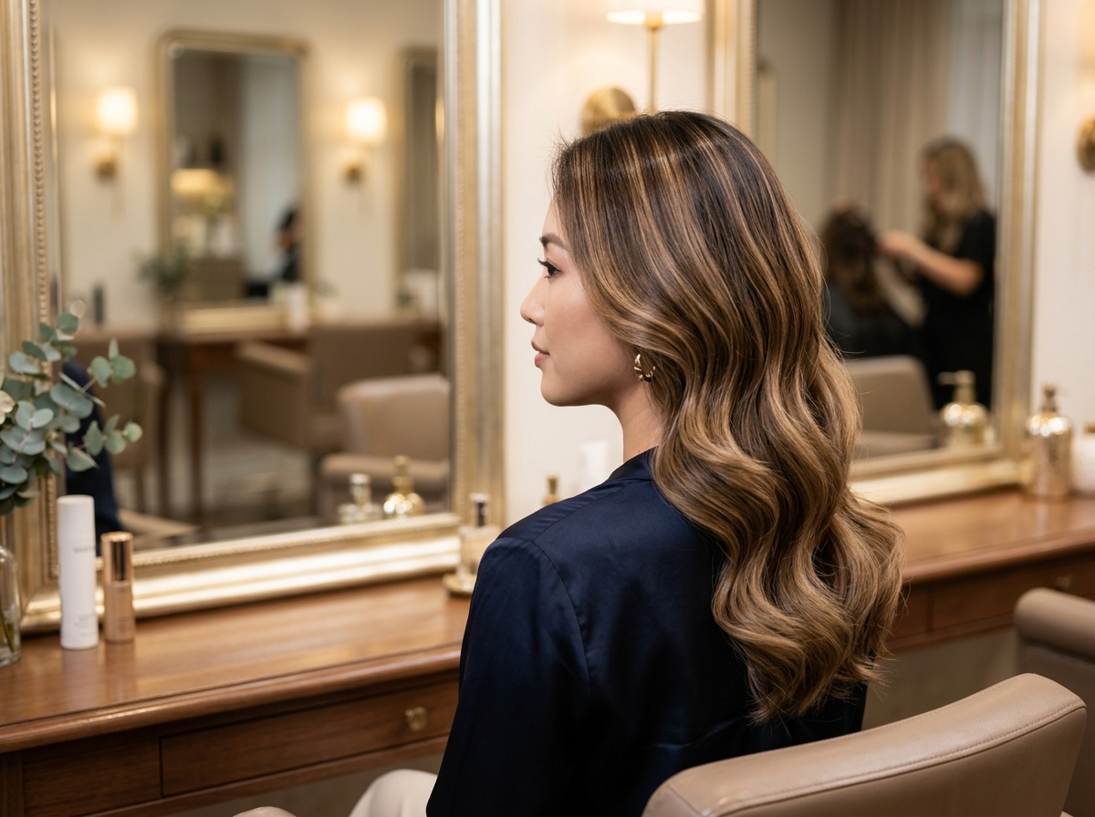Mẫu Nhuộm Balayage Highlight Nữ